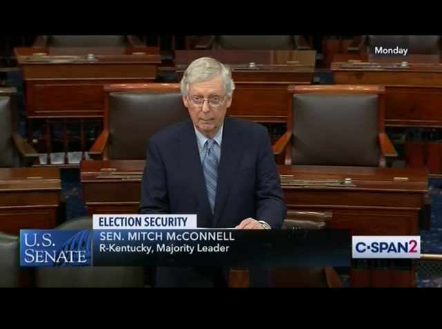 U.S. Senate Majority Leader Mitch McConnell on Election Security : CSPAN2 : July 30, 2019 5:27am-5:53am EDT