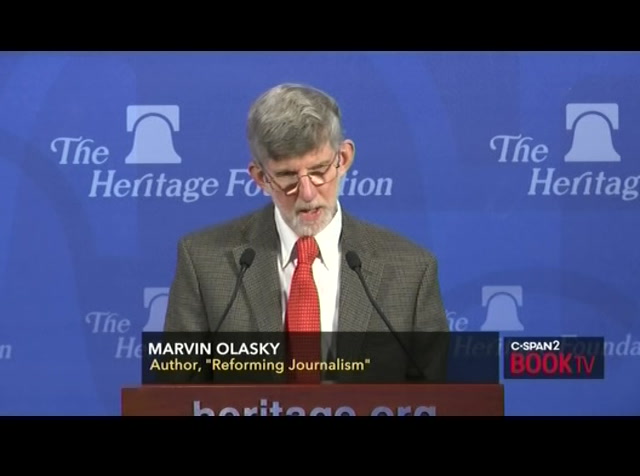 Marvin Olasky, "Reforming Journalism" : CSPAN2 : February 29, 2020 5:00pm-6:01pm EST