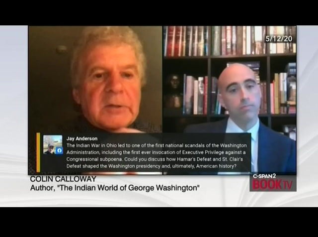Colin Calloway, "The Indian World of George Washington" : CSPAN2 : June 6, 2020 3:20pm-4:31pm EDT