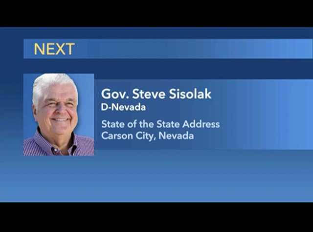Nevada Gov. Sisolak Delivers State of the State Address : CSPAN2 : January 22, 2021 11:53pm-12:25am EST