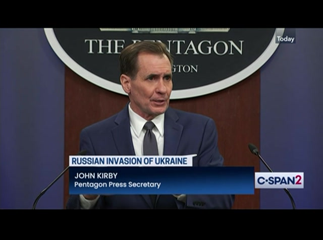 Pentagon Press Secretary Holds Briefing : CSPAN2 : March 11, 2022 7:27pm-8:01pm EST