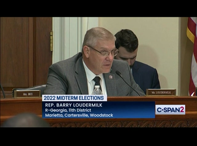 State and Election Officials Testify on the 2022 Midterm Elections - Part 1 : CSPAN2 : March 14, 2023 8:02pm-9:04pm EDT