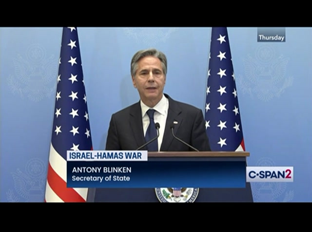 Secretary of State Holds News Conference in Israel : CSPAN2 : December 1, 2023 1:49pm-2:15pm EST