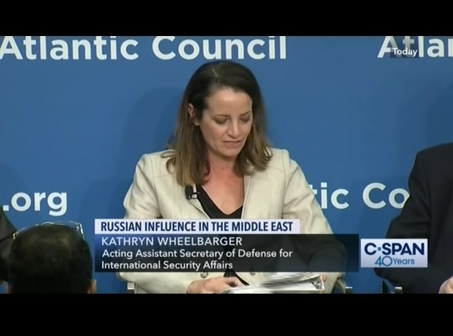 Atlantic Council Discussion on Russia's Influence in the Middle East : CSPAN : May 30, 2019 10:10pm-11:42pm EDT