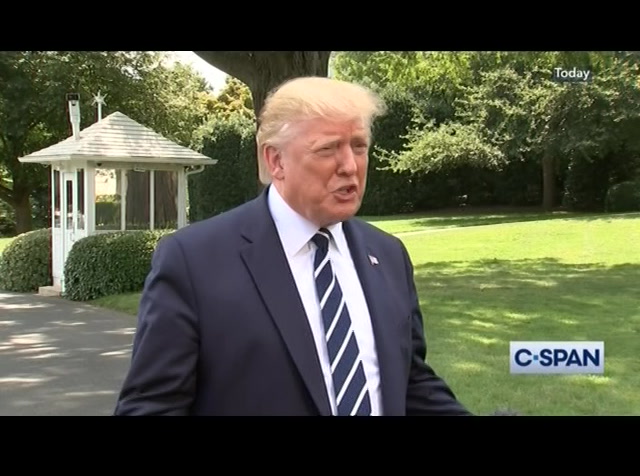 President Trump Departure Remarks : CSPAN : July 19, 2019 9:45pm-10:00pm EDT