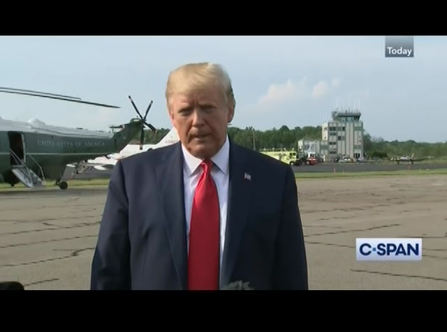 President Trump Departure Remarks : CSPAN : August 15, 2019 6:42pm-7:01pm EDT
