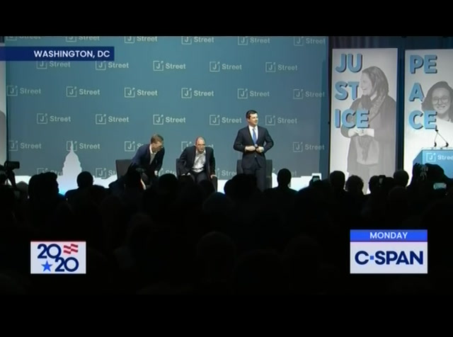 Campaign 2020 Buttigieg and Castro Remarks at J Street Conference : CSPAN : October 29, 2019 5:13am-6:10am EDT
