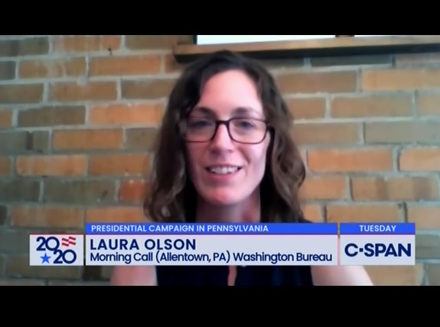 Campaign 2020 Interview with Pennsylvania Political Reporter Laura Olson : CSPAN : June 4, 2020 2:25am-2:36am EDT