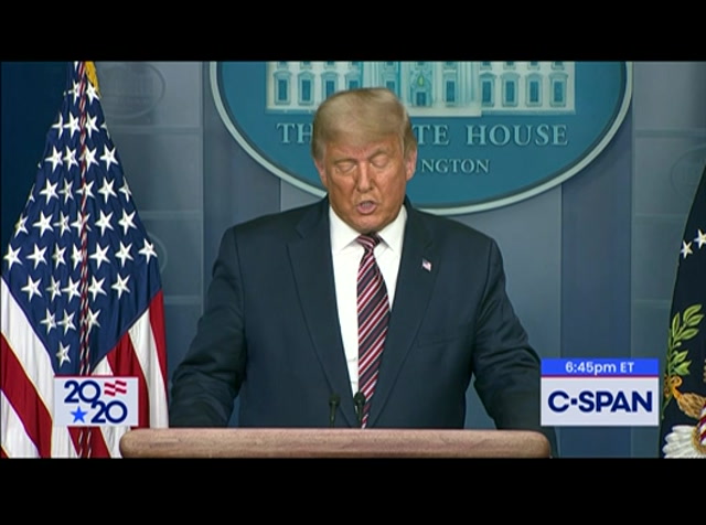 Campaign 2020 President Trump Holds Election Briefing : CSPAN : November 6, 2020 12:57am-1:18am EST