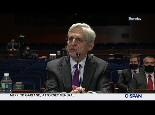 Part 4 - Attorney General Testifies on Justice Dept. Oversight Matters : CSPAN : October 24, 2021 4:35pm-5:44pm EDT