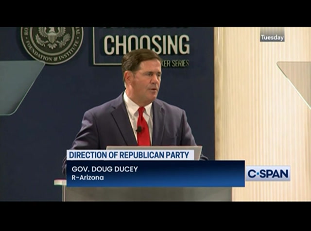 Gov. Doug Ducey Gives Remarks at Reagan Library : CSPAN : September 23, 2022 1:42am-2:12am EDT