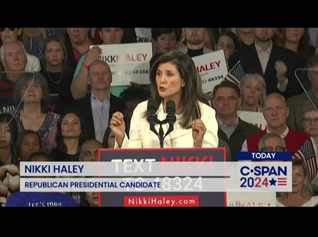 Campaign 2024 Nikki Haley Debuts Presidential Campaign in Charleston, SC : CSPAN : February 15, 2023 8:00pm-9:08pm EST
