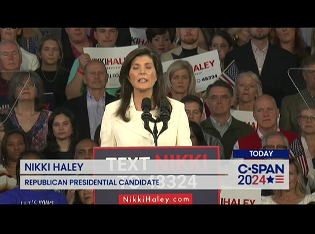 Campaign 2024 Nikki Haley Debuts Presidential Campaign in Charleston, SC : CSPAN : February 16, 2023 12:01am-1:08am EST