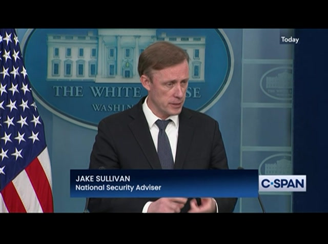 Nat'l Security Adviser Briefing to Reporters : CSPAN : February 15, 2024 1:05am-1:41am EST