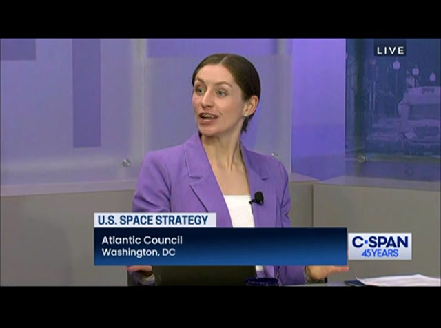 Space Force Deputy Chief Discusses U.S. Strategy : CSPAN : April 23, 2024 4:00pm-5:01pm EDT