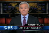 CBS Evening News With Scott Pelley : WUSA : February 11, 2013 6:30pm-7:00pm EST