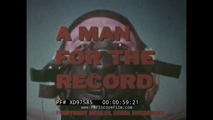 " A MAN FOR THE RECORD " 1970 ATTEMPT TO BREAK PROPELLER AIRCRAFT
SPEED RECORD XD97585