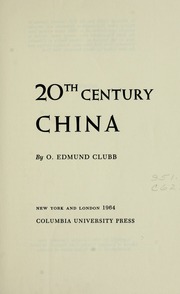 Cover of edition 20thcenturychina00club
