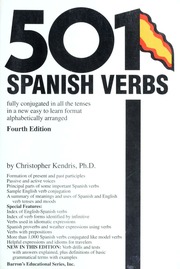Cover of edition 501spanishverbsf00kend_0