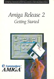 Amiga Release 2 Getting Started Commodore 368303-03 Manual Guide Booklet 