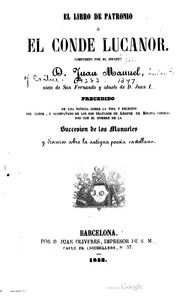 Cover of edition ElLibroDePatronio1853