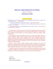 ghanshyam shah social movements india pdf