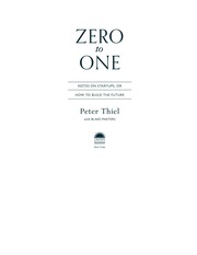 EXCLUSIVE Download Zero To One Peter Thiel Pdf