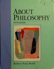 Cover of edition aboutphilosophy1992wolf