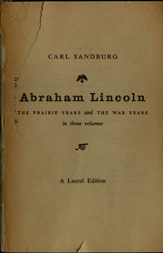 Cover of edition abrahamlincolnpr03sand