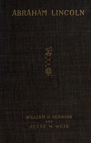 Cover of edition abrahamlincolntr01hernuoft