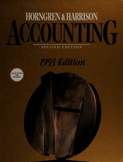 Cover of edition accounting0000horn