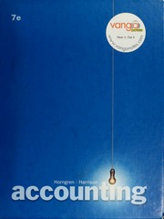 Cover of edition accounting00horn