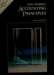 Cover of edition accountingprincifess00fess