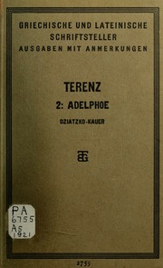 Cover of edition adelphoe2vernd00tereuoft