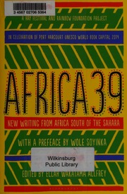 Cover of edition africa39newwriti0000unse_s6x6
