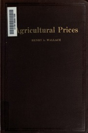 Cover of edition agriculturalpric00walluoft