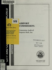 Cover of edition airportcommissio1601sanf