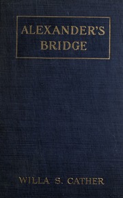 Cover of edition alexandersbridge00cathrich