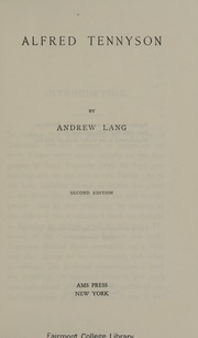 Cover of edition alfredtennyson0000unse