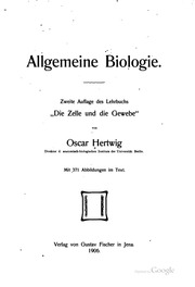 Cover of edition allgemeinebiolo02hertgoog