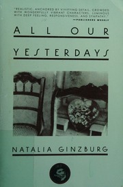 Cover of edition allouryesterdays0000ginz