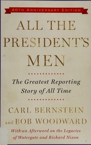 Cover of edition allpresidentsmen0000bern_p8r1
