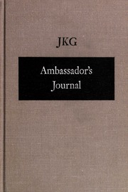 Cover of edition ambassadorsjourn0000galb