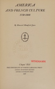 Cover of edition americafrenchcul0000howa_x2r9
