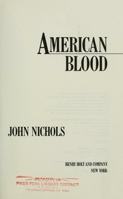 Cover of edition americanblood00nich