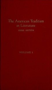 Cover of edition americantraditio01brad