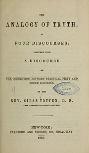 Cover of edition analogyoftruthin00tott