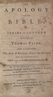 Cover of edition anapologyforbibl00watsrich