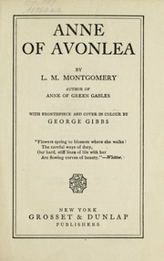 Cover of edition anneofavonlea1918mont