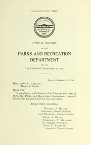 Cover of edition annualreport1964bost_0